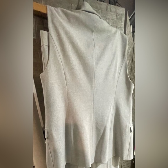 Zara Light Gray Double-Breasted Vest and pant suit - Picture 5 of 6